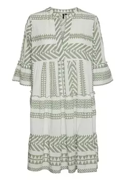 Повседневное платье VMDICTHE 3/4 Vero Moda, белый