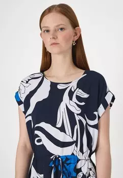 Повседневное платье VMEASY TIE SHORT Vero Moda, темно-синий