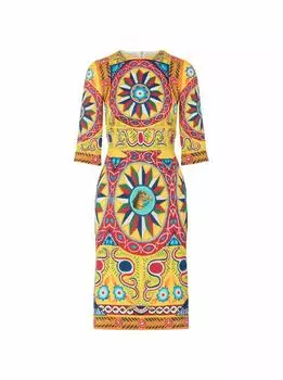Повседневное шелковое платье Dolce&Gabbana