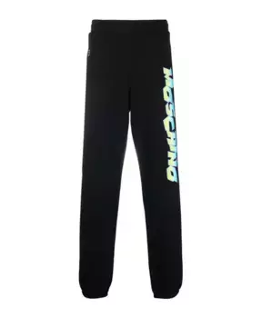 Повседневные брюки из хлопка Moschino, черный