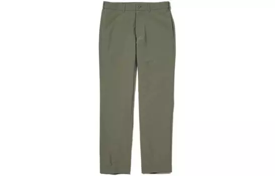 Повседневные брюки мужские оливковые Uniqlo, оливковый