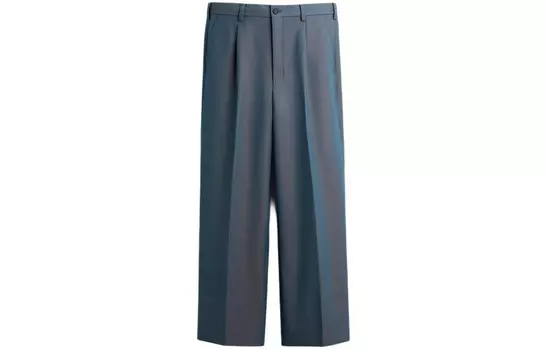 Повседневные брюки мужские синие Zara, синий