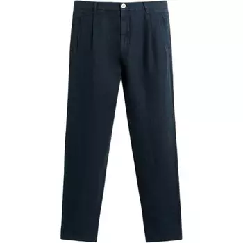 Повседневные брюки мужские синие Zara, синий