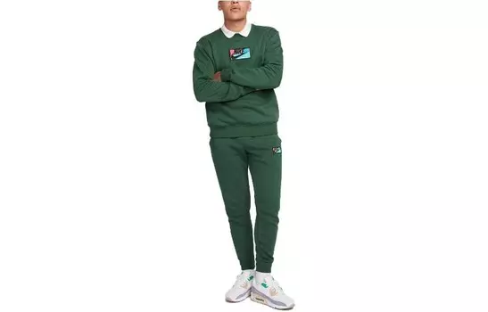 Повседневные брюки мужские зеленые Nike, зеленый