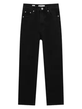 Повседневные джинсы Pull&Bear, черный деним