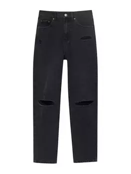 Повседневные джинсы Pull&Bear, черный деним