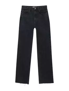 Повседневные джинсы Pull&Bear, черный деним