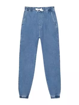 Повседневные джинсы Pull&Bear, синий джинсовый