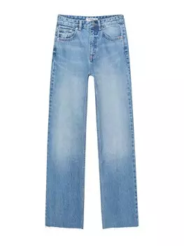 Повседневные джинсы Pull&Bear, синий джинсовый
