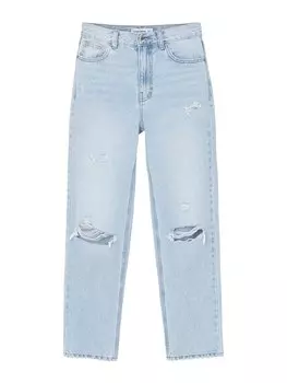 Повседневные джинсы Pull&Bear, синий джинсовый