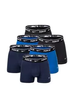 Повседневные хлопковые эластичные плавки, упаковка из 6 шт NIKE, цвет Blau Schwarz