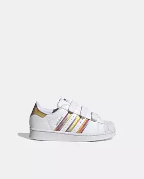 Повседневные кроссовки для девочек adidas Originals Superstar CF adidas, белый