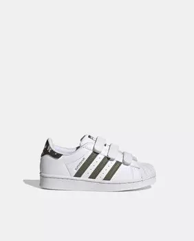 Повседневные кроссовки для мальчиков adidas Originals Superstar CF adidas, белый