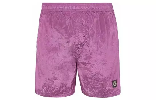 Повседневные шорты мужские фуксия Stone Island, фуксия