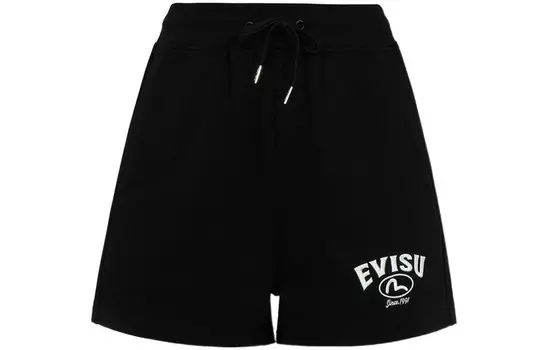 Повседневные шорты женские черные Evisu
