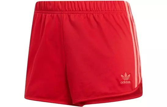 Повседневные шорты женские красные Adidas Originals
