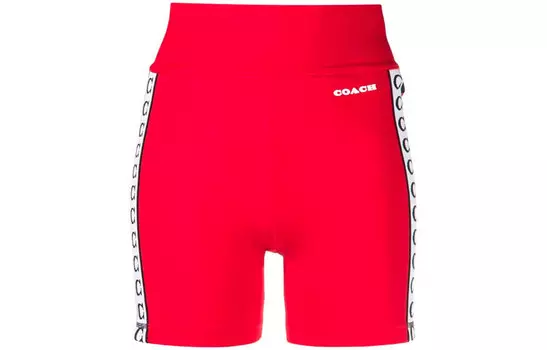 Повседневные шорты женские красные Coach
