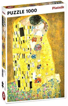 Пятник, пазл, металлизированный, Климт, Поцелуй, 1000 шт. Piatnik