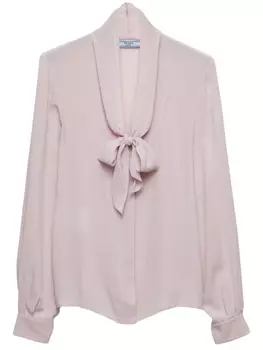 Prada блузка Marocain, фиолетовый