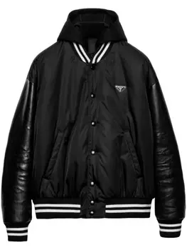 Prada бомбер Re-Nylon, черный