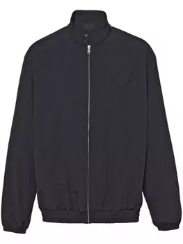 Prada бомбер с логотипом, черный