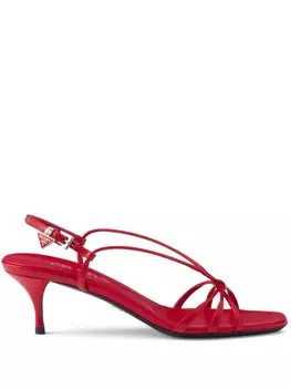 Prada босоножки с ремешками, красный