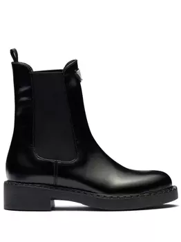 Prada фактурные ботинки, черный