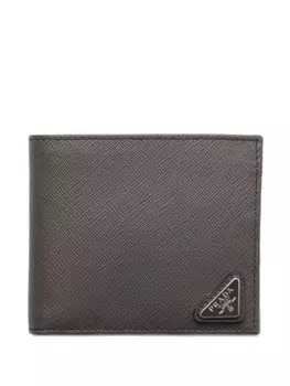 Prada фактурный бумажник, серый