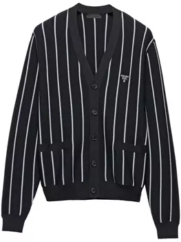 Prada кардиган из вирджинской шерсти, черный