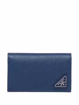 Prada картхолдер из сафьяновой кожи, синий