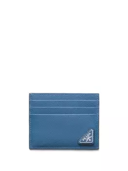 Prada картхолдер из сафьяновой кожи, синий