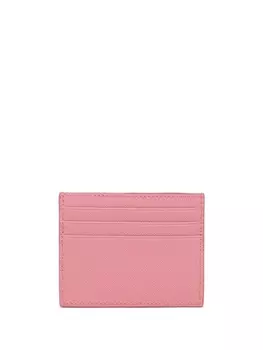 Prada картхолдер с логотипом, розовый