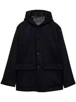 Prada кашемировая куртка с капюшоном, черный
