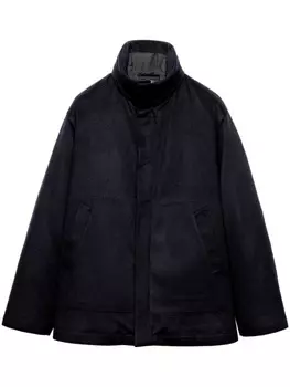 Prada кашемировый пуховик, синий