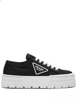 Prada кеды Double Wheel, черный