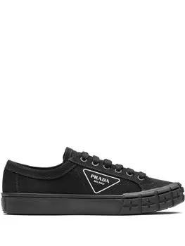 Prada кеды Gabardine Wheel, черный