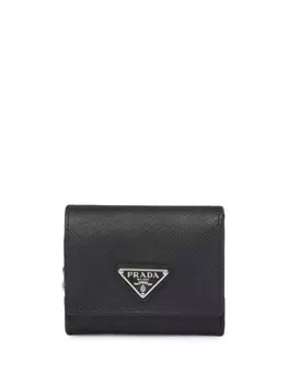 Prada кошелек с логотипом, черный