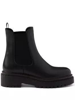 Prada кожаные ботинки челси, черный