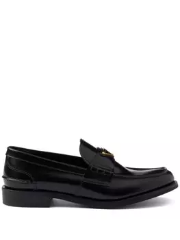 Prada кожаные лоферы, черный