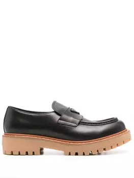Prada кожаные лоферы, черный