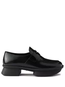 Prada кожаные лоферы, черный