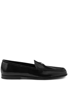 Prada кожаные лоферы, черный