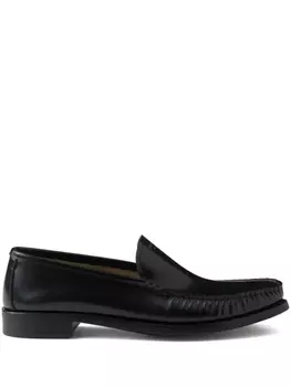 Prada кожаные лоферы, черный