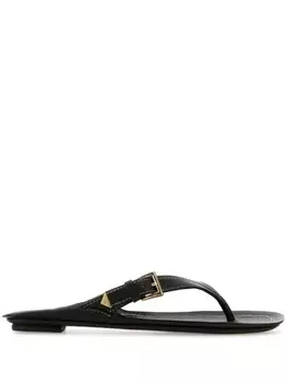 Prada кожаные тапочки, черный