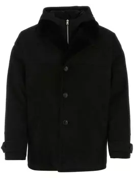 Prada куртка из овчины, черный