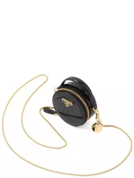 Prada лакированный клатч, черный