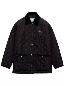 Prada легкая куртка Re-Nylon, черный