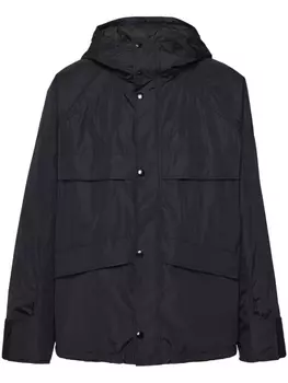 Prada легкая куртка с капюшоном, черный
