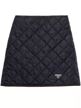 Prada легкая юбка мини, синий