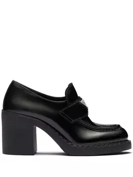 Prada лоферы Chocolate, черный